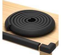 Protectores de Bordes y Esquinas para Muebles, cojín Protector de Espuma de 16 pies, Parachoques de 15 pies, 4 Esquinas Adhesivas seguras para niños, Juego de Espuma a Prueba de bebés y Seguro para