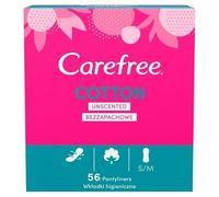 Carefree Protectores de bragas Cotton Feel Normal con aroma fresco, tamaño normal, 56 piezas (paquete de 1)