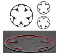 Protectores de cadena para bicicleta de carretera 130BCD con cubierta de protección de piñón, placa de manivela con diseño hueco y estructura estable (56T-60T azul)