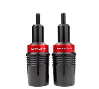 Protectores De Caídas para Motocicleta, Deslizadores Marco para MT09 MT03 MT07 MT-09/SP 2014-2025, Protector Lateral Protector Anticolisión Chasis(Rojo,X-3)