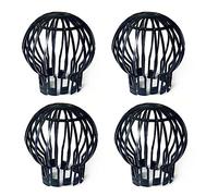 Protectores de canalón de plástico, protector de hojas de bajante, cubierta de tubo de drenaje, protector de bloque de canalón, evita que las tuberías obstruyan canalones, accesorios, 4 piezas