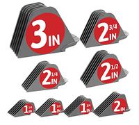 Protectores de cortadora de pelo de 3 pulgadas, peines guía de cortadora de pelo prémium para cortadoras Wahl Mega guías de corte con 8 longitudes de corte de 1.25 a 3 pulgadas, se adapta a la mayoría