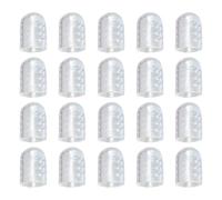 Protectores de dedo de silicona para mujeres - 20 piezas cubiertas de la oreja transpirables - transpirable hombres mujeres mujeres zapatos de tacón alto trabajo eventos formales carreras caminar