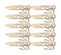 Protectores de Dedos Antiguos de Aleación de Zinc Dorada 10 Pcs