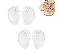 Protectores de Dedos de Los Pies, Separadores de Dedos, Flip Flop Protector de Dedos, Almohadillas de Gel de Silicona, Almohadillas de Gel para el Antepié, para Chanclas Incómodas, 2 Pares