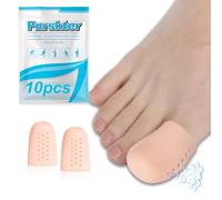 Protectores de Dedos del Pie, Protector Dedos Pie Transpirable, 10 PCS, Gel,