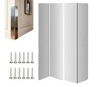 Protectores de esquina de acero inoxidable: protección de 89°, 2 piezas de metal para paredes, Fireplaces, uso residencial y comercial, ideal para áreas exteriores, espacios públicos, escuelas y altas