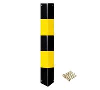 Protectores de esquina de acero inoxidable, protectores de pared redondeados para ángulos de 90°, protección duradera para losas, ideal para aparcamiento, bordes y paredes (15 x 80 x 0,15 cm)