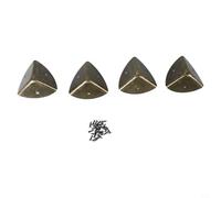 Protectores de esquina de bronce de 40 mm para cajas de madera, baúles, cajas de herramientas y artículos decorativos de bordes cuadrados con tornillos de montaje