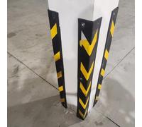 Protectores de esquina de goma para garajes de estacionamiento y pilares de almacén, disponibles en paquetes de 4, 6, 10, 12, 18 o 20. Protege los bordes y las puertas del coche de daños. Protección