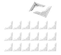 Protectores De Esquina De Metal 50 unids/pack 23mm práctico Metal bronce libro Scrapbooking DIY álbum menú carpeta protectores de esquina for fotos(40pcs-23mm-02)