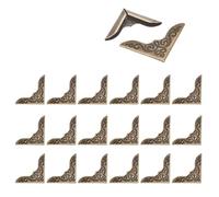Protectores De Esquina De Metal 50 unids/pack 23mm práctico Metal bronce libro Scrapbooking DIY álbum menú carpeta protectores de esquina for fotos(40pcs-23mm-03)