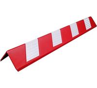 Protectores de esquina de pared de goma, Protectores reflectantes de esquina pared for almacén garaje, color rojo, 0,6x10x80cm, 1,2,5,10 Uds(1pcs)