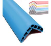 Protectores de esquina para paredes, protector de borde de goma de PVC suave, autoadhesivo, espuma suave, anticolisión, alta elasticidad (4 x 500 cm), color negro