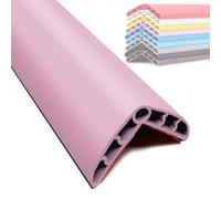 Protectores de esquina para paredes, protector de borde de goma de PVC suave, autoadhesivo, espuma suave, anticolisión, alta elasticidad (4 x 500 cm), color negro