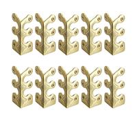 Protectores de esquina para zócalo, 10 unidades de protectores de borde de metal vintage para muebles de pared, tiras anticolisión para puerta de escritorio y armario