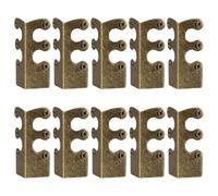 Protectores de esquina para zócalo, 10 unidades de protectores de borde de metal vintage para muebles de pared, tiras anticolisión para puerta de escritorio y armario