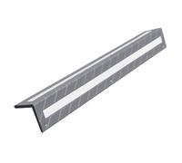 Protectores de esquina, Protector de esquinas de goma for estacionamientos en forma de L con banda reflectante multicolor, 0,9 cm/0,3 pulgadas de grosor. Paquete de varias unidades.(Grey,10pcs)