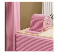 Protectores de esquinas con ribete de refuerzo, El múltiplo multicolor del guardia de parachoques la esquina espuma clasifica los 2cm gruesos 20cm par en(Pink,4M/13.12Ft)