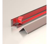 Protectores de esquinas de aleación de aluminio, protectores metálicos autoadhesivos en forma de L for esquinas, marcos de puertas y armarios, molduras decorativas for bordes(Rose Gold,W-10MM/0.4in)