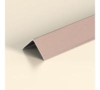 Protectores de esquinas de aluminio, molduras en forma de L con ángulo de 90° for paredes, molduras decorativas for bordes, marcos de puertas, protección y decoración.(Rose Gold,35x35mm/1.4x1.4in)