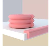 Protectores de esquinas de espuma, Protectores de esquinas for muebles, protectores bordes adhesivos doble cara, precintados, con relleno espuma(Pink,4m)