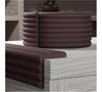 Protectores de esquinas de espuma, Protectores de esquinas for muebles, protectores bordes, relleno espuma seguridad, adhesivo fuerte, pared y mesa, cojines(Brown,5pcs)
