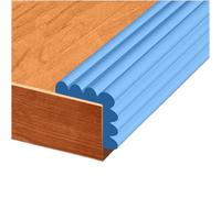 Protectores de esquinas de espuma, Protectores de esquinas for muebles, protectores seguridad con cinta adhesiva doble cara for mesas, chimeneas y encimeras(Blue,3pcs)