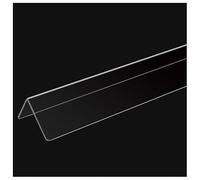 Protectores de esquinas en forma de L, Protectores de esquina pared autoadhesivos transparentes PETG en forma L, varios tamaños(1.7x100cm/0.67x39in)