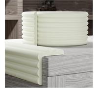 Protectores de esquinas para muebles, Protectores de esquinas for muebles, protectores bordes, relleno espuma seguridad, adhesivo fuerte, pared y mesa, cojines(White B,10pcs)