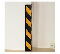 Protectores de Esquinas para Paredes, Protector de Esquinas Reflectante con Tiras Amarillas, Protector Goma en Forma L, for Garaje(2pcs-120cm)