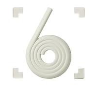 Protectores de Esquinas y Bordes de bebé, 2 Metros y 4 Esquinas,Protector de Borde de Espuma a Prueba de bebés, Protectores de Borde de Mesa para niños, adecuados para Mesa de café, Muebles (Blanco)
