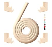 Protectores de Esquinas y Bordes de bebé, 2 Metros y 4 Esquinas,Protector de Borde de Espuma a Prueba de bebés, Protectores de Borde de Mesa para niños, adecuados para Mesa de café, Muebles (Beige)