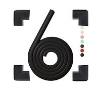 Protectores de Esquinas y Bordes de bebé, 2 Metros y 4 Esquinas,Protector de Borde de Espuma a Prueba de bebés, Protectores de Borde de Mesa para niños, adecuados para Mesa de café, Muebles (Negro)