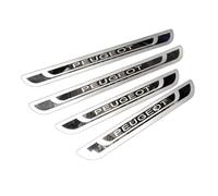 Protectores De Estribo De Acero Inoxidable para Peugeot 2008 2013-2025, Kit De 4 Piezas para Umbral De Puerta, Cubiertas Protectoras Anti-Desgaste -Fácil De Instalar