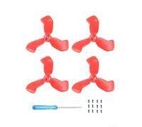 Protectores de hélice DJI Neo 2, protectores de hoja de material de PC con tornillos, cubiertas coloridas de accesorios de cuadricóptero para mini seguridad, accesorios de piezas de repuesto (rojo)