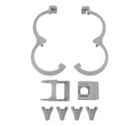 Protectores de hélice DJI NEO2 con protectores de hoja de cobertura completa, protectores de choque de plástico PC para Neo 2, equipo de seguridad de vuelo compacto en naranja, gris, negro (gris)