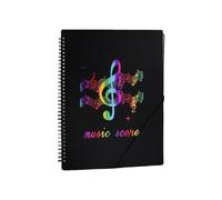 Protectores de hojas de 20 páginas con inserciones transparentes para almacenamiento de partituras musicales