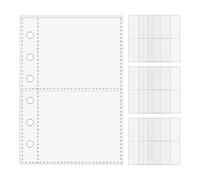 Protectores De Hojas - Recargas De Piezas A Seven Clear Binder, Bolsas Transparentes De Seis Anillos Para Personal Administrativo, Jefes De Proyecto, Educadores