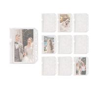 Protectores de hojas transparentes, fundas de documentos con cremallera M5 de 5 anillas, páginas protectoras de carpetas, para estudiantes, profesionales, gerentes de proyectos, viajeros, oficina