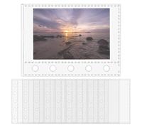 Protectores de hojas transparentes M5 con 5 anillas para documentos, fundas para tarjetas para gerentes de proyectos, oficina, artistas, calcomanías, educadores, amantes de la papelería, boletos