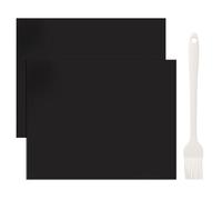 Protectores de Horno 2 Unidades 40×50cm, Láminas de Antiadherente para Fondo de Horno Reutilizables y Resistentes al Calor, para Hornos Eléctricos, de Gas y con Ventilador, Libres de BPA y PFOA