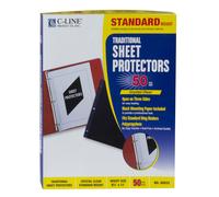 Protectores de l minas de polietileno de peso est ndar tradicionales C-Line, transparentes, 8,5 x 11 pulgadas, 50 por caja (00032)