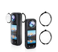 Protectores de lente para Insta360 X5, protector de tapa de lente de vidrio templado óptico, revestimiento impermeable antivaho, cubierta protectora antiarañazos para cámara de acción X5