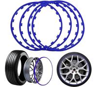 Protectores De Llantas De Aleación,Protectores De Llantas De Ruedas De 15-20 Pulgadas,Kit De Reacondicionamiento Automático De 4 Piezas,Anillos De Protección Protectores De Llantas Automotrices(Blue,1