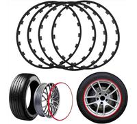 Protectores De Llantas De Aleación,Protectores De Llantas De Ruedas De 15-22 Pulgadas,Kit De Reacondicionamiento Automático De 4 Piezas,Anillos De Protección Protectores De Llantas Automotrices ( Colo