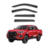 Protectores De Lluvia Ventana para Toyota Hilux 2015-2025, Deflectores De Ventana Laterales, Accesorios Coche, Derivabrisas,Without Bright Strip