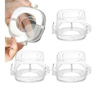 Protectores de Mandos de Cocina para Seguridad Infantil, 4 Piezas Bloqueo de Seguridad Resistente al Calor, Mandos de Cocina a Prueba de Niños, para Electrodomésticos de Horno Personas Mayores