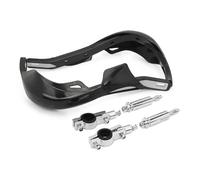 Protectores De Mano para Motocicleta, Kit De Montaje De 22MM Y 28MM, Protector De Mango con Pegatina para H&ON&DA Y&AMA&HA S&UZU&KI(Black-1)
