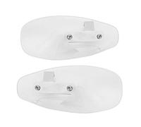 Protectores de mano para motocicleta, Qiilu Protector de mano universal para motocicleta acrílico + Protector deflector de viento de acero de aleación apto para (Transparente)